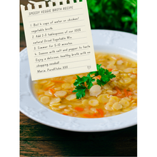 Load image into Gallery viewer, PureKtchn Organic All-Purpose Dried Vegetable Mix, a versatile, nutrient-rich blend made with organic carrots, tomatoes, onions, parsley, and garlic. Ideal for adding quick, natural flavor and nutrition to soups, salads, pasta, omelets, and more. This vegan, gluten-free mix saves cooking time by eliminating the need for chopping. Available in various sizes, crafted in the UK