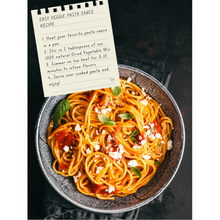 Load image into Gallery viewer, PureKtchn Organic All-Purpose Dried Vegetable Mix, a versatile, nutrient-rich blend made with organic carrots, tomatoes, onions, parsley, and garlic. Ideal for adding quick, natural flavor and nutrition to soups, salads, pasta, omelets, and more. This vegan, gluten-free mix saves cooking time by eliminating the need for chopping. Available in various sizes, crafted in the UK