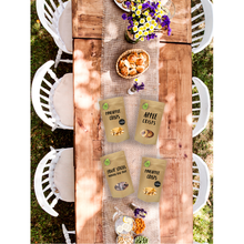 Load image into Gallery viewer, Personalised vegan fruit sticks with custom message – no added sugar, gluten-free, healthy snack option with eco-friendly packaging. Perfect for parties, gifts, and corporate events.