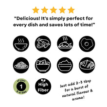 Load image into Gallery viewer, PureKtchn Organic All-Purpose Dried Vegetable Mix, a versatile, nutrient-rich blend made with organic carrots, tomatoes, onions, parsley, and garlic. Ideal for adding quick, natural flavor and nutrition to soups, salads, pasta, omelets, and more. This vegan, gluten-free mix saves cooking time by eliminating the need for chopping. Available in various sizes, crafted in the UK