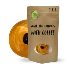 Load image into Gallery viewer, Sugar-Free Lollipops with Coffee x 6
