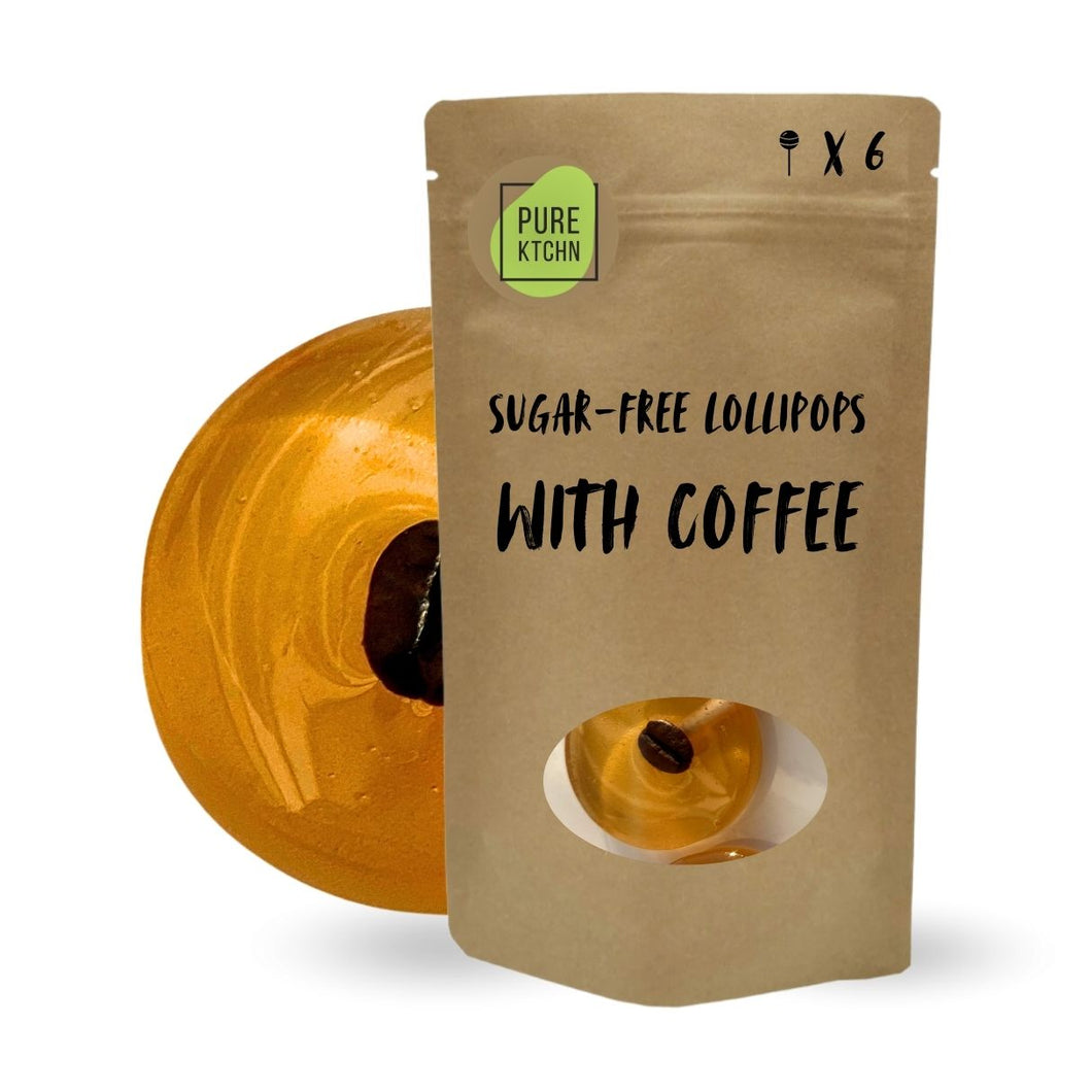 Sugar-Free Lollipops with Coffee x 6