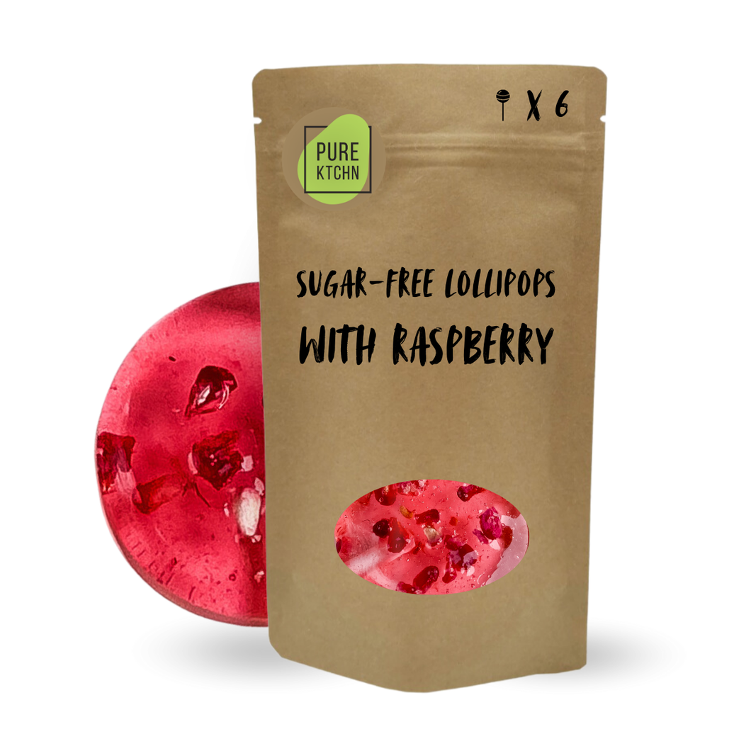 PureKtchn-sugar-free-raspberry-lollipops-healthy-snack-alternative-UK-London