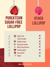 Load image into Gallery viewer, 6 x Sugar-Free Lollipops with Strawberry
